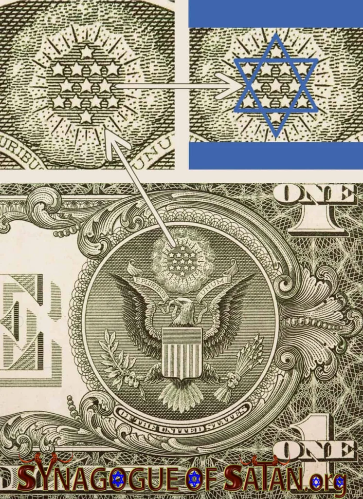 Israel on the USA Dollar Bill Occult Meaning! 3 Great-Seal-of-the-Dollar-Bill-Occult-Meaning-USA-Worships-Serves-Israel-The-Book-of-Revelation 13-Apocalypse synagogueofsatan.org