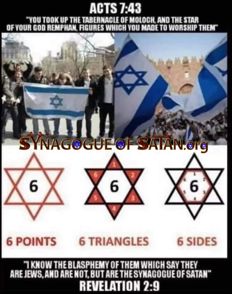 Acts 7:43 The Fake Star of David, The Star of Molech and Remphan, synagogueofsatan.org