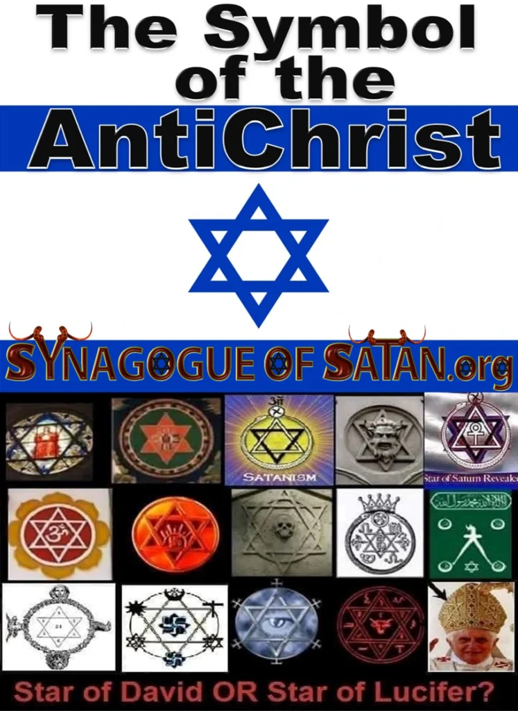 Israel's Flag the Symbol of the Antichrist, The Fake Star of David, Star of Molech & Star of Remphan Amos 5:26 & Acts 7:43